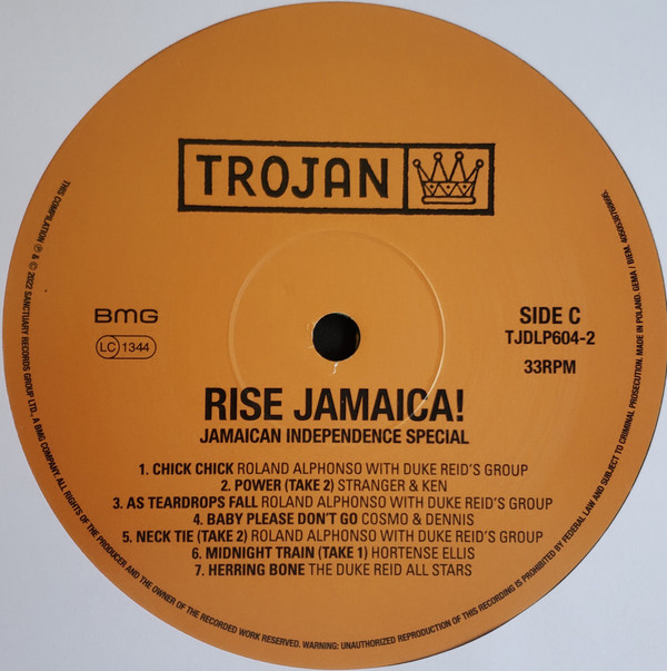 Various - Rise Jamaica! | Trojan Records (TJDLP604) - 7
