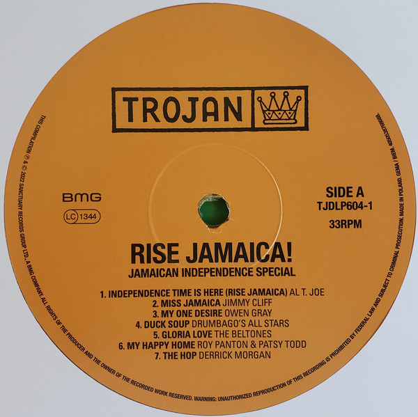 Various - Rise Jamaica! | Trojan Records (TJDLP604) - 2