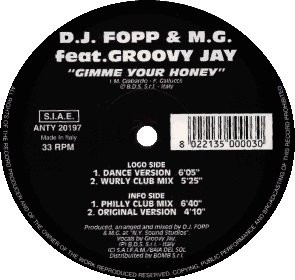 DJ Fopp & M.G. Feat. Groovy Jay - Gimme Your Honey | Anty Record (ANTY 20197) - main DJ Fopp & M.G. Feat. Groovy Jay - Gimme Your Honey | Anty Record (ANTY 20197) - main