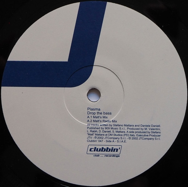 Plasma - Drop The Bass | Clubbin' Records (CLUBBIN 047)