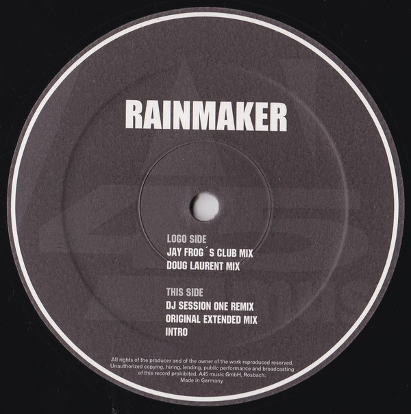 Rainmaker - Rainmaker | A45 Music (0125840A45) - 4