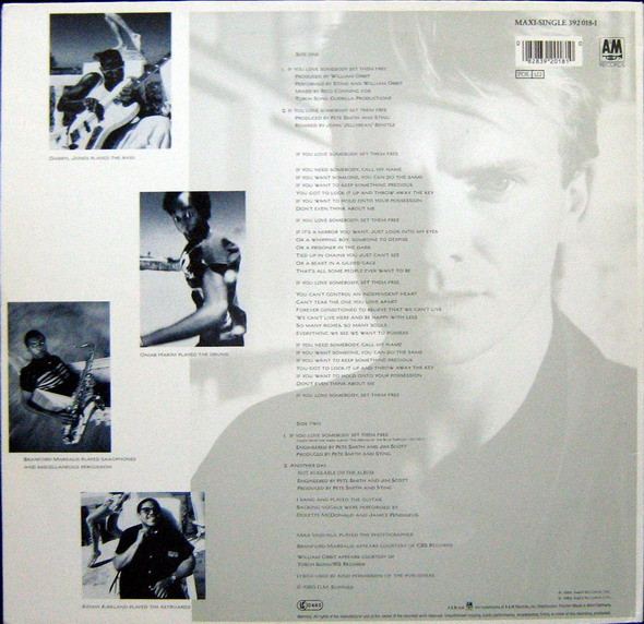 Sting - If You Love Somebody Set Them Free | A&M Records (392 018-1) - 2 Sting - If You Love Somebody Set Them Free | A&M Records (392 018-1) - 2