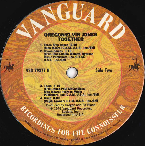 Oregon / Elvin Jones - Together [Vinyl] | Vanguard (VSD 79377) - 4