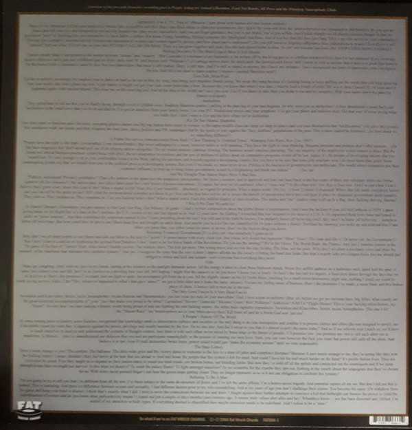 Propagandhi - Less Talk, More Rock | Fat Wreck Chords (FAT 666-1) - 2 Propagandhi - Less Talk, More Rock | Fat Wreck Chords (FAT 666-1) - 2