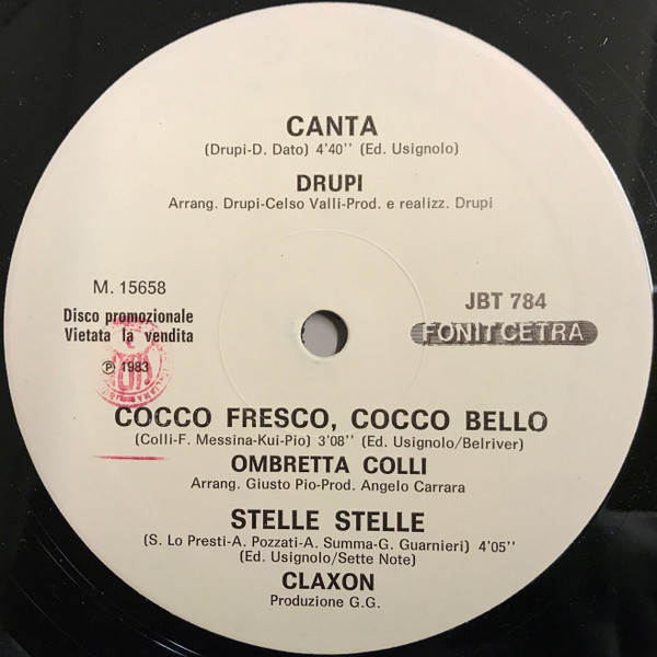 Various - Disco Promozionale | Fonit Cetra (JBT 784) - main