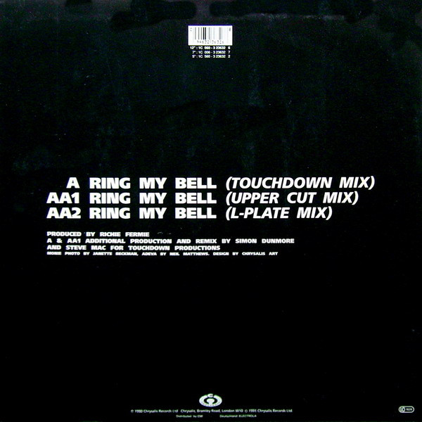 Monie Love  &  Adeva - Ring My Bell | Chrysalis (1C 060-3 23632 6) - 2