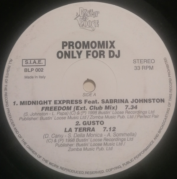 Various - Promo Mix Only For DJ | Bustin' Loose Recordings (BLP 002)