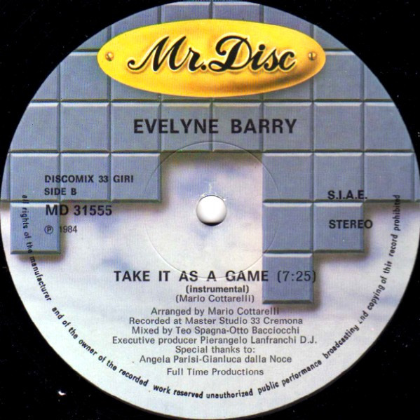 Evelyn Barry - Take It As A Game | Mr. Disc Organization (MD 31555) - 4 Evelyn Barry - Take It As A Game | Mr. Disc Organization (MD 31555) - 4