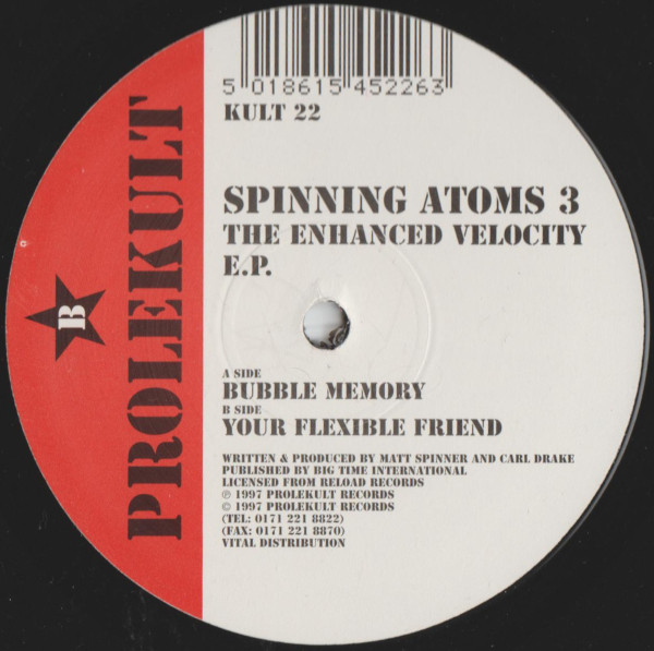 Spinning Atoms - The Enhanced Velocity E.P. | Prolekult (KULT 22) - main Spinning Atoms - The Enhanced Velocity E.P. | Prolekult (KULT 22) - main