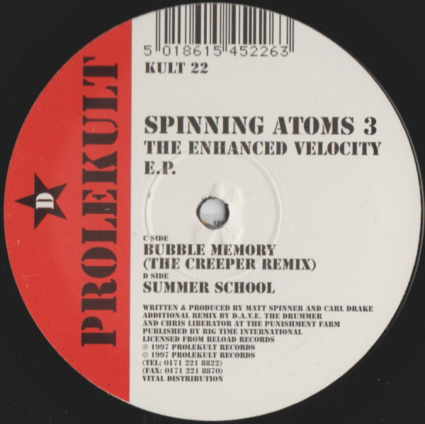 Spinning Atoms - The Enhanced Velocity E.P. | Prolekult (KULT 22) - 3 Spinning Atoms - The Enhanced Velocity E.P. | Prolekult (KULT 22) - 3