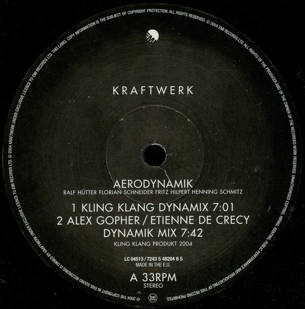 Kraftwerk - Aerodynamik | EMI (12EM 637) - 3