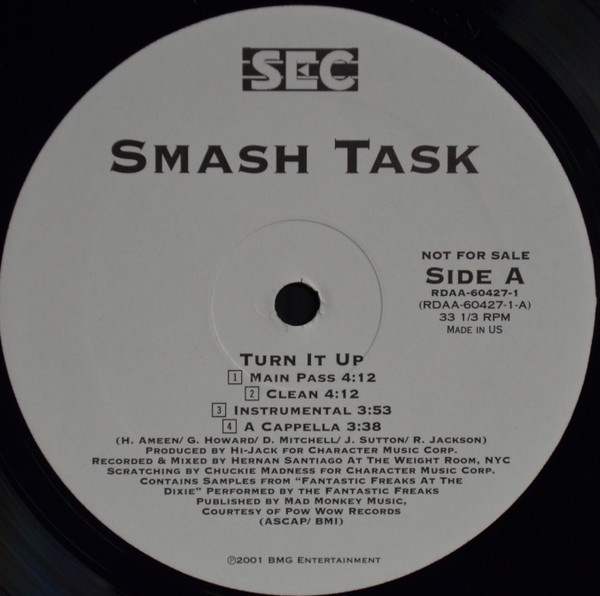 Smash Task - Turn It Up / Money | RCA (RDAA-60427-1)