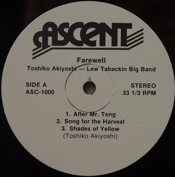 Toshiko Akiyoshi-Lew Tabackin Big Band - Farewell | Ascent Records (ASC 1000) - 3 Toshiko Akiyoshi-Lew Tabackin Big Band - Farewell | Ascent Records (ASC 1000) - 3