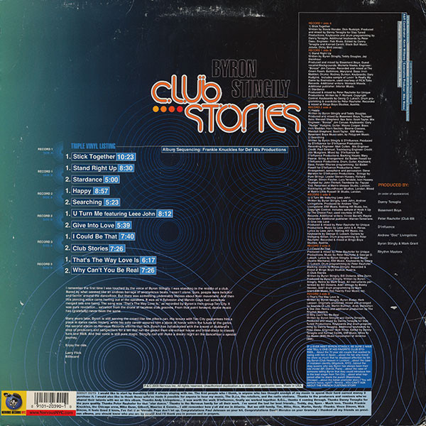Byron Stingily - Club Stories | Nervous Records (NRV 20390) - 8