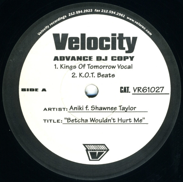 Aniki Featuring Shawnee Taylor - Betcha Wouldn't Hurt Me | Velocity Recordings (VR 61027) - main