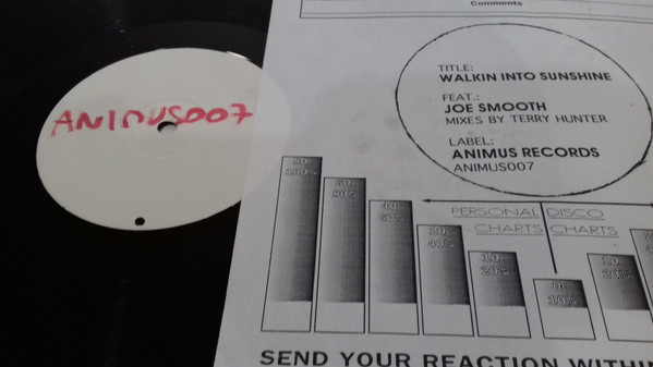Joe Smooth - Walking Into Sunshine | Animus Records (ANIMUS 007)