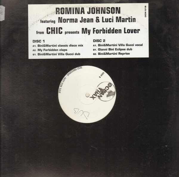 Romina Johnson Featuring Norma Jean & Luci Martin From Chic - My Forbidden Lover | Ocean Trax (OCN 019) - main Romina Johnson Featuring Norma Jean & Luci Martin From Chic - My Forbidden Lover | Ocean Trax (OCN 019) - main