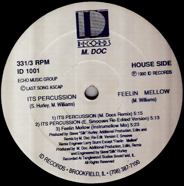 M. Doc - Feelin Mellow / Its Percussion | ID Records (ID 1001) - 2