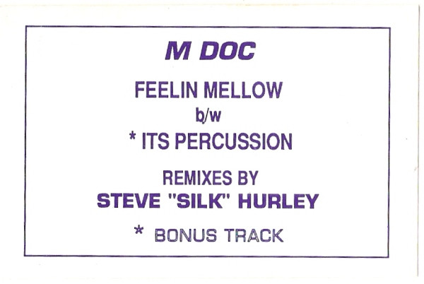 M. Doc - Feelin Mellow / Its Percussion | ID Records (ID 1001) - main
