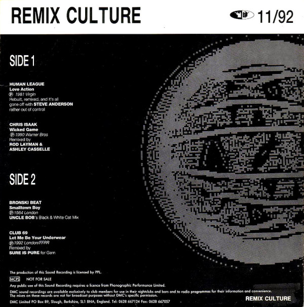 Various - Remix Culture 11/92 | DMC (DMC 118/1) - 2