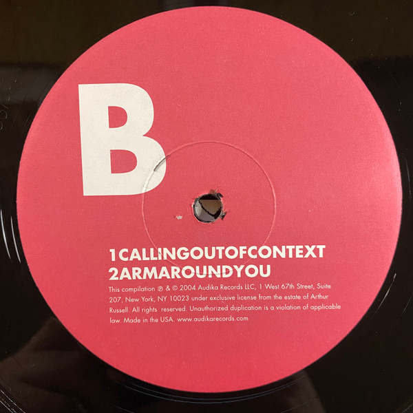 Arthur Russell - Calling Out Of Context | Audika (AU-1001-1) - 4