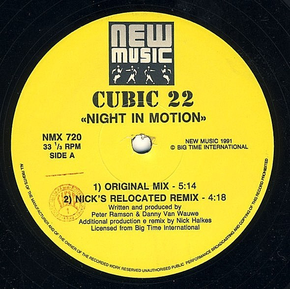 Cubic 22 - Night In Motion (Remix) | New Music International (NMX 720)