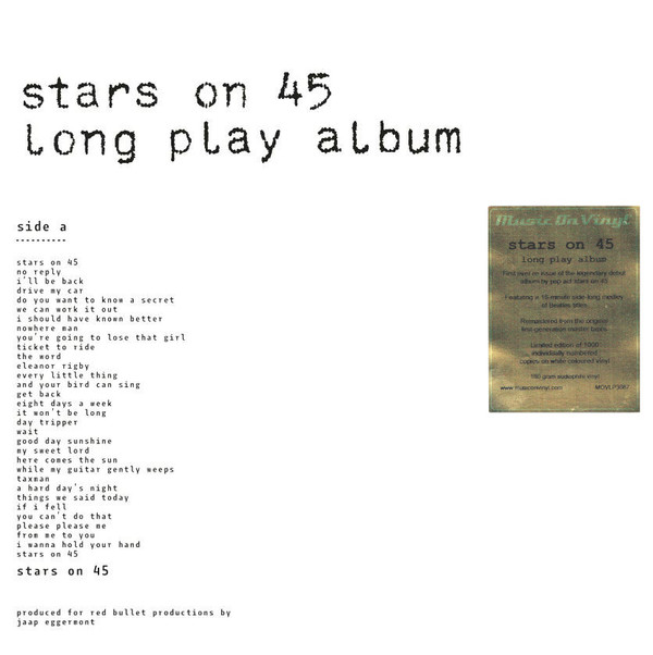 Stars On 45 - Long Play Album | Music On Vinyl (MOVLP3087) - main Stars On 45 - Long Play Album | Music On Vinyl (MOVLP3087) - main