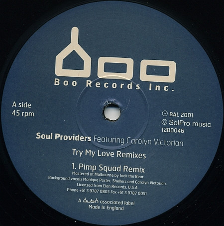 Soul Providers - Try My Love Remixes | Boo Records Inc. (12 BOO 46)