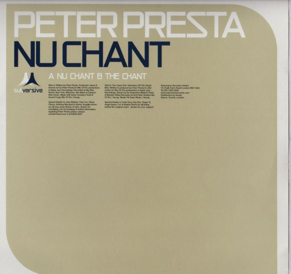 Peter Presta - Nu Chant | Subversive (SUB 91T)