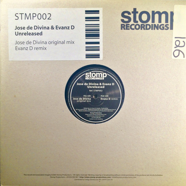 José De Divina & Evanz D - Unreleased | Stomp Recordings (STMP002) - main José De Divina & Evanz D - Unreleased | Stomp Recordings (STMP002) - main