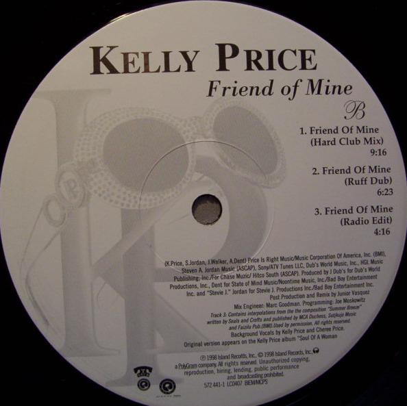 Kelly Price - Friend Of Mine | Island Records (572 441-1) - 2 Kelly Price - Friend Of Mine | Island Records (572 441-1) - 2