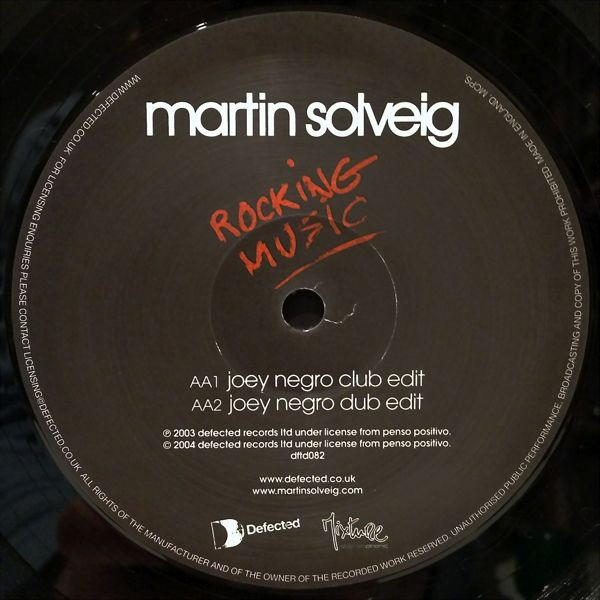 Martin Solveig - Rocking Music | Defected (dftd082) - 4 Martin Solveig - Rocking Music | Defected (dftd082) - 4