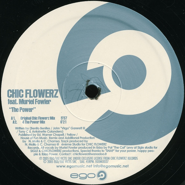 Chic Flowerz Feat. Muriel Fowler - The Power | Ego Music (EGOMIX 037, EGOMIX037) - 2 Chic Flowerz Feat. Muriel Fowler - The Power | Ego Music (EGOMIX 037, EGOMIX037) - 2