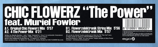 Chic Flowerz Feat. Muriel Fowler - The Power | Ego Music (EGOMIX 037, EGOMIX037) - main Chic Flowerz Feat. Muriel Fowler - The Power | Ego Music (EGOMIX 037, EGOMIX037) - main