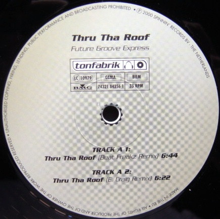 Future Groove Express - Thru Tha Roof | Tonfabrik (74321 84356 1)