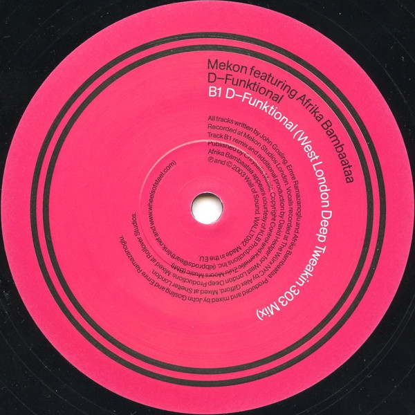 Mekon Featuring Afrika Bambaataa - D-Funktional | Wall Of Sound (WALLT092) - 3 Mekon Featuring Afrika Bambaataa - D-Funktional | Wall Of Sound (WALLT092) - 3