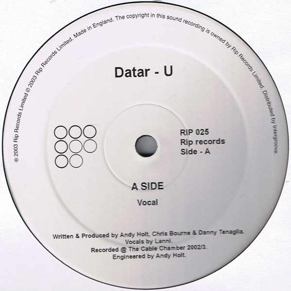 Datar - U | Rip Records (RIP 025)