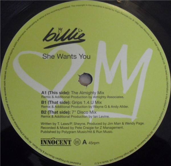 Billie - She Wants You | Innocent (SINTDJ6) - 2 Billie - She Wants You | Innocent (SINTDJ6) - 2