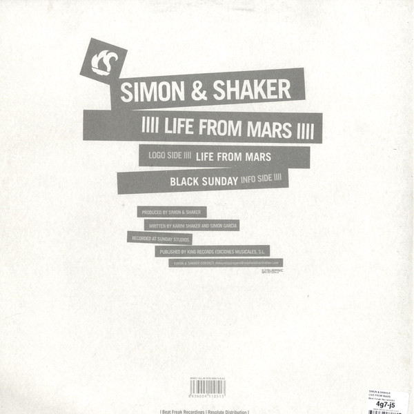 Simon & Shaker - Life From Mars | BeatFreak Recordings (BF0051) - 2