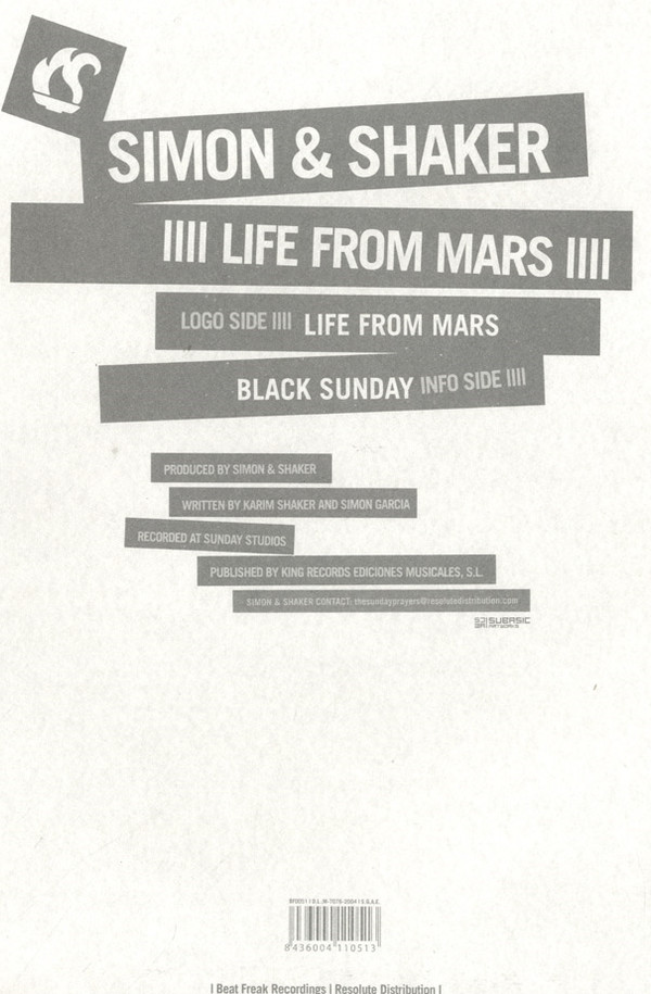Simon & Shaker - Life From Mars | BeatFreak Recordings (BF0051) - 3