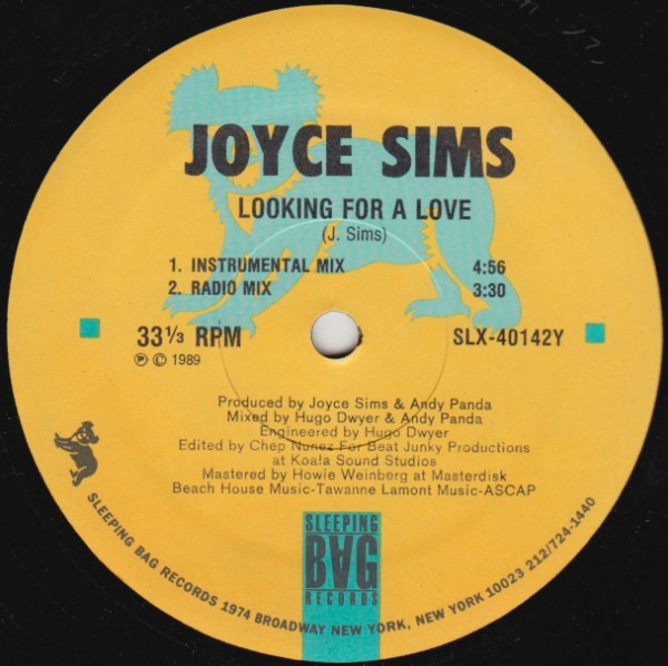 Joyce Sims - Looking For A Love | Sleeping Bag Records (SLX-40142) - 4