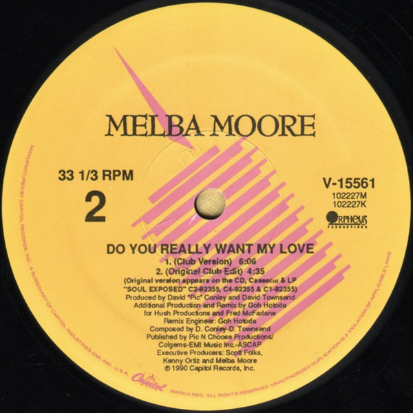 Melba Moore - Do You Really Want My Love | Capitol Records (V-15561) - 4 Melba Moore - Do You Really Want My Love | Capitol Records (V-15561) - 4
