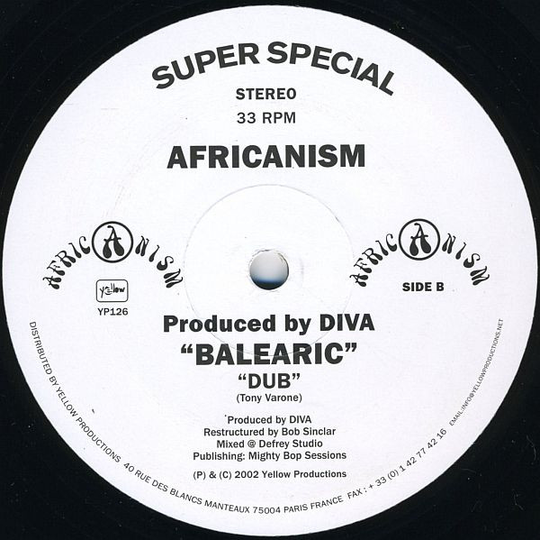 Africanism - Balearic | Yellow Productions (YP126) - 2