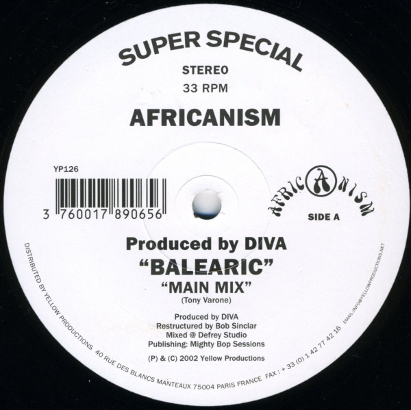 Africanism - Balearic | Yellow Productions (YP126)