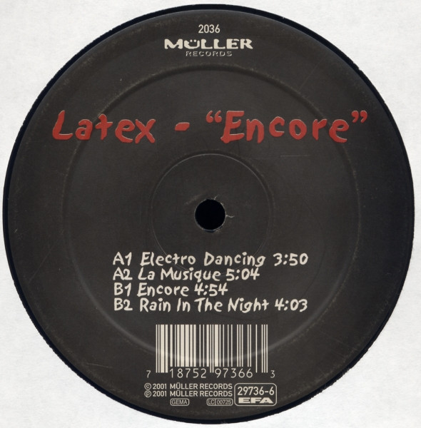Latex - Encore | Müller Records (MÜLLER 2036) - 3 Latex - Encore | Müller Records (MÜLLER 2036) - 3