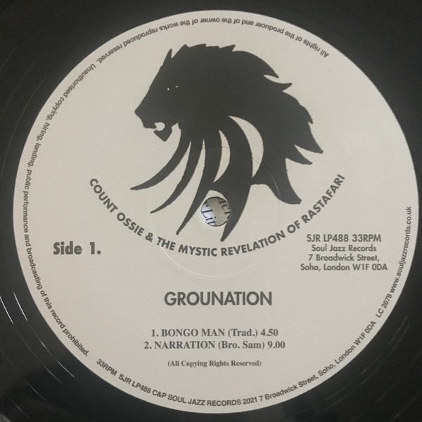 Count Ossie & The Mystic Revelation Of Rastafari - Grounation | Soul Jazz Records (SJR LP488) - 3 Count Ossie & The Mystic Revelation Of Rastafari - Grounation | Soul Jazz Records (SJR LP488) - 3