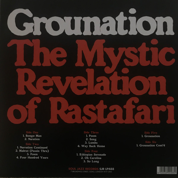 Count Ossie & The Mystic Revelation Of Rastafari - Grounation | Soul Jazz Records (SJR LP488) - 2 Count Ossie & The Mystic Revelation Of Rastafari - Grounation | Soul Jazz Records (SJR LP488) - 2