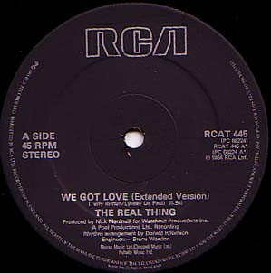 The Real Thing - We Got Love | RCA (RCAT 445) - 2 The Real Thing - We Got Love | RCA (RCAT 445) - 2