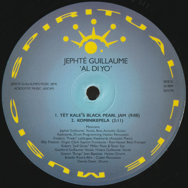 Jephté Guillaume & Tèt Kale Orkestra - Al Di Yo | Spiritual Life Music (SLM-391) - 6