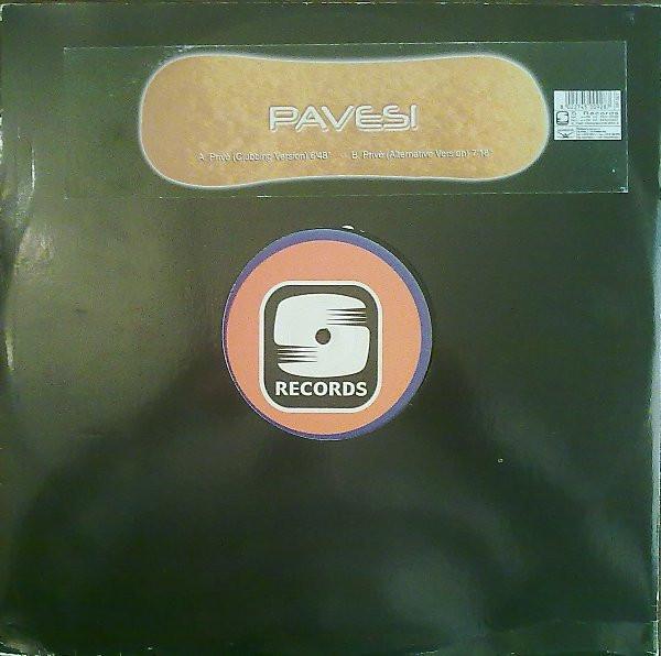Pavesi - Privè | S Records (SR 007) - main